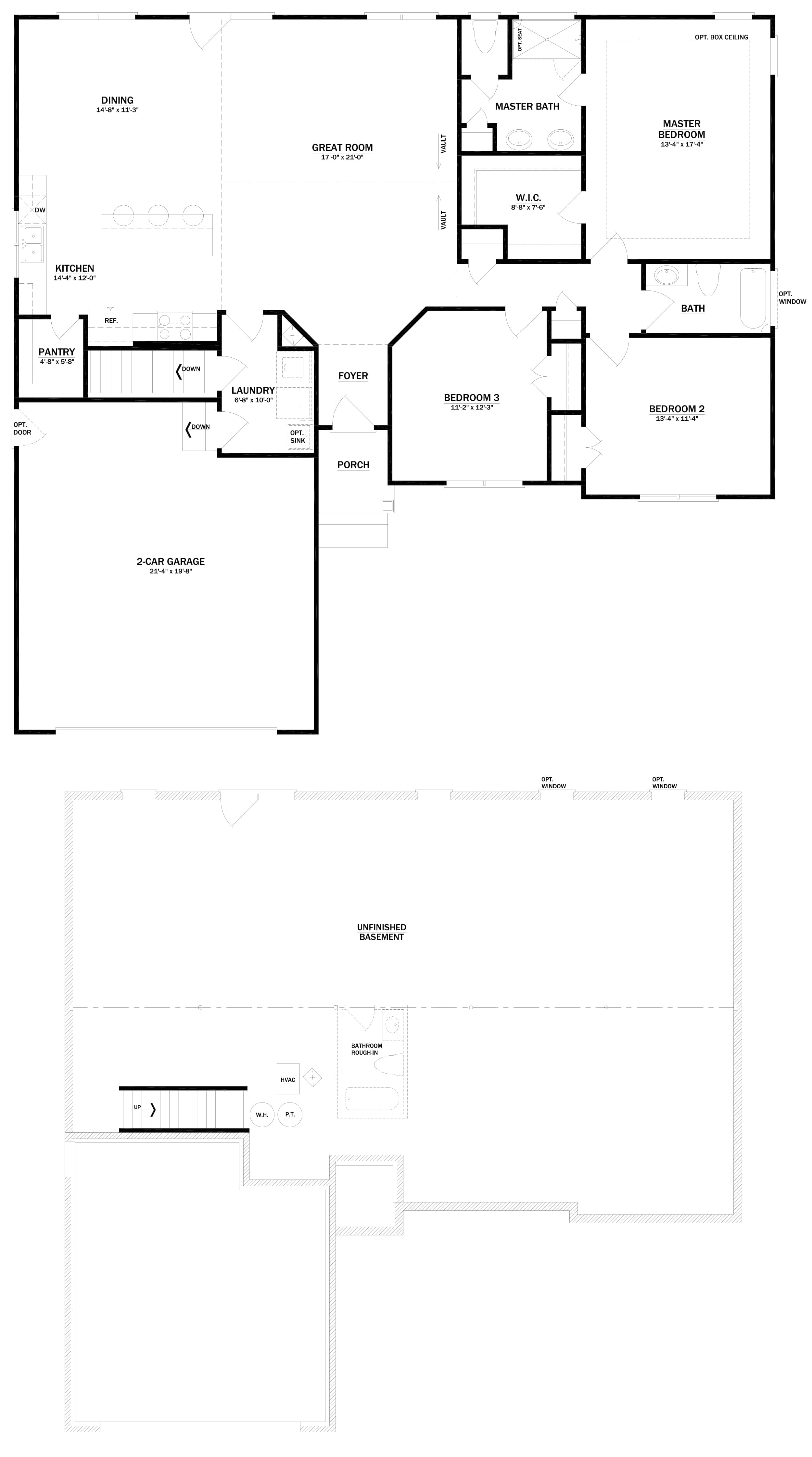 The Caroline floor plan diagram